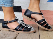 Fisherman Leather Caged Sandals