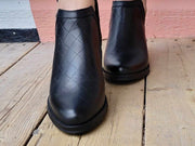 Maria black-Leather Ankle boots