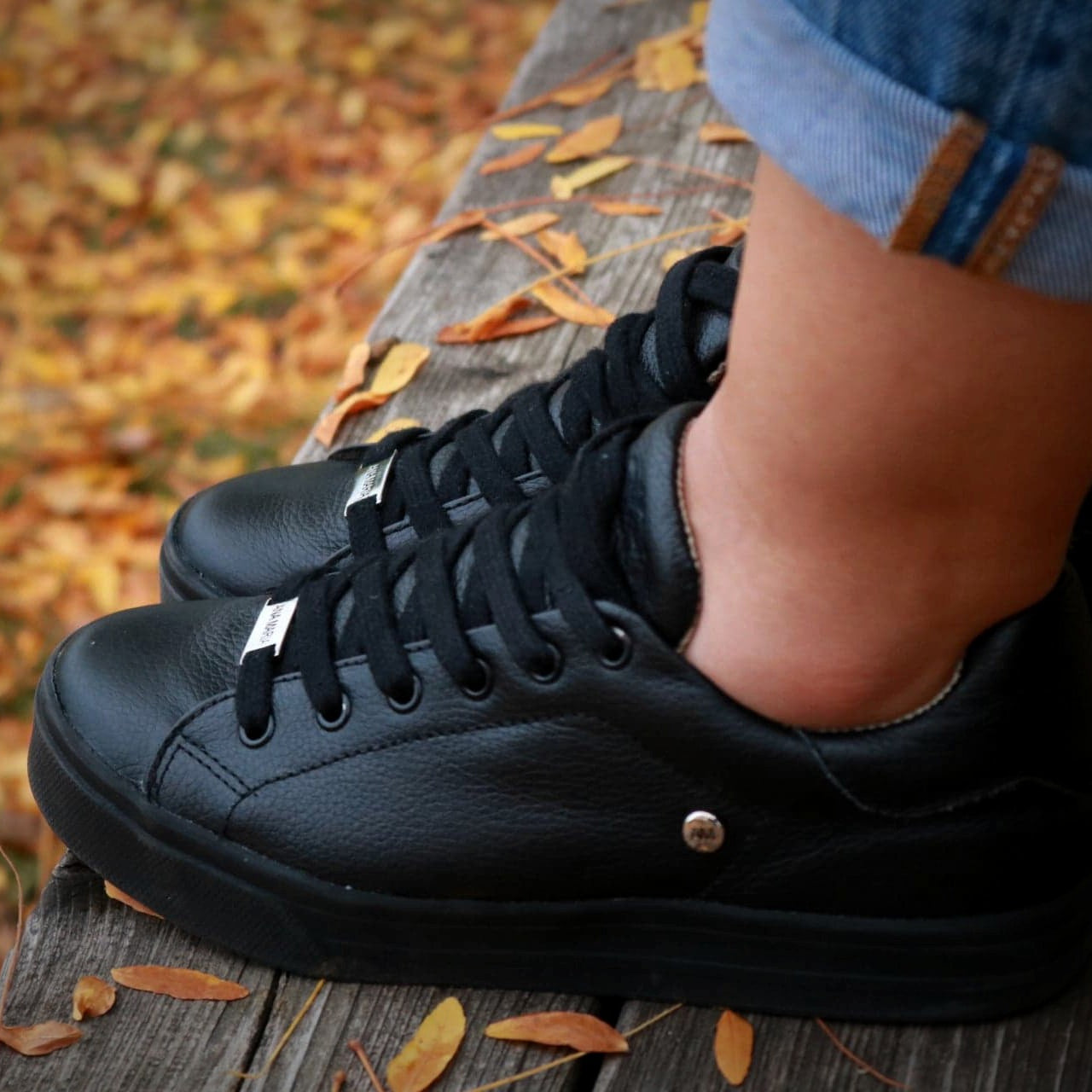 black sneaker