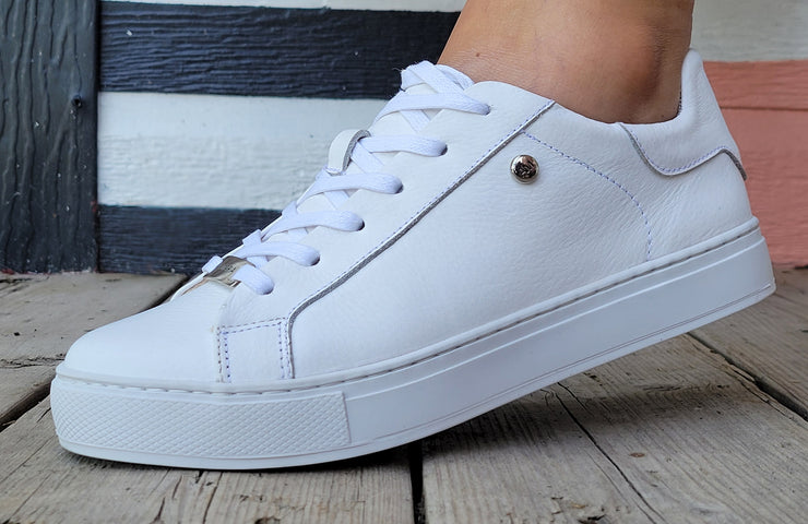 White Leather Sneakers