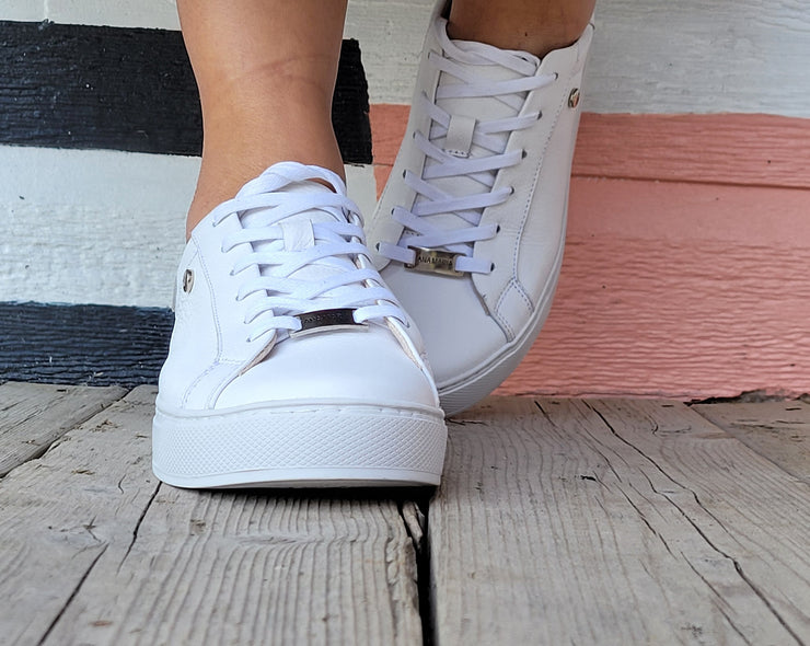 White Leather Sneakers