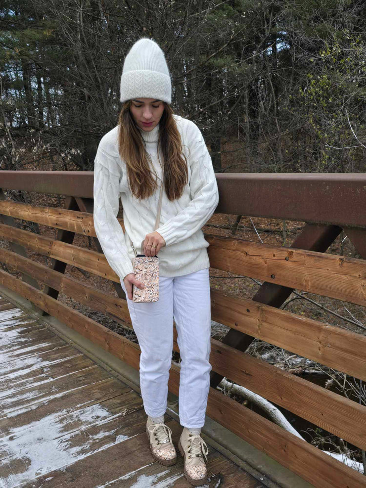 BEIGE + PRINT FLOWERS -BOOTS