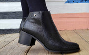 Black-Leather Ankle boots