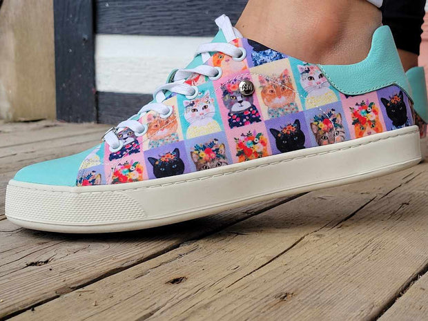 Cat Canvas &  Leather-Sneaker