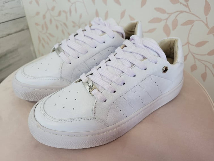 White Leather-Sneaker