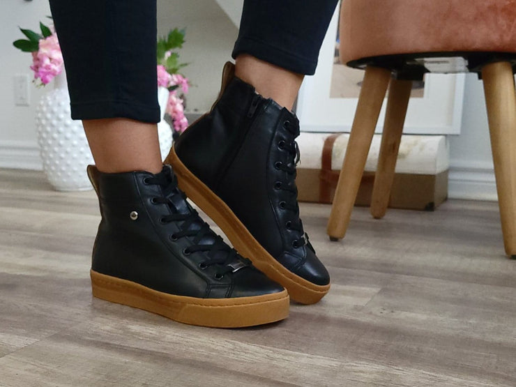 High top leather shoes womens Clearance